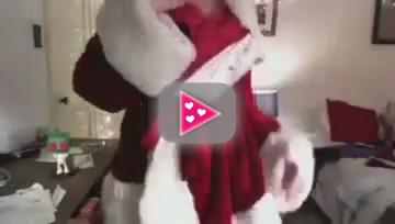 Sexy Xmas striptease